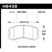 Колодки тормозные HB438Z.606 HAWK Perf. Ceramic