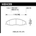 Колодки тормозные HB439F.555 HAWK HPS передние CADILLAC / PONTIAC