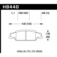 Колодки тормозные HB440F.606 HAWK HPS задние CADILLAC / PONTIAC