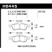 Колодки тормозные HB445B.610 HAWK HPS 5.0; 16mm