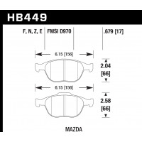 Колодки тормозные HB449N.679 HAWK HP Plus