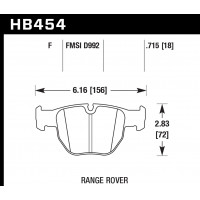 Колодки тормозные HB454F.715 HAWK HPS