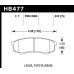 Колодки тормозные HB477F.610 HAWK HPS задние LEXUS GX460, GX470; TOYOTA PRADO 150/120
