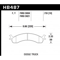 Колодки тормозные HB487Y.733 HAWK LTS