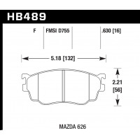 Колодки тормозные HB489F.630 HAWK HPS