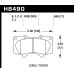 Колодки тормозные HB490Z.665 HAWK PC передние LEXUS GX470 / Toyota Prado 150/120 / PAJERO 4 / HILUX