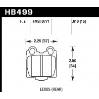 Колодки тормозные HB499B.610