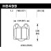 Колодки тормозные HB499B.610