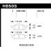 Колодки тормозные HB505Z.654 HAWK PC передние MERCEDES ML W163