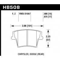 Колодки тормозные HB508B.586