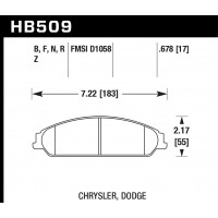 Колодки тормозные HB509B.678 HAWK Street 5.0