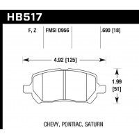 Колодки тормозные HB517Z.690 HAWK Perf. Ceramic