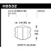 Колодки тормозные HB532V.570 HAWK DTC-50; Corvette ZO6 (Rear) 15mm
