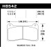 Колодки тормозные HB542Q.600 HAWK DTC-80; Wilwood 7816 15mm
