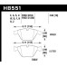 Колодки тормозные HB551B.748 HAWK Street 5.0 передние BMW 3 (E90,91,92) 335i, M3 E90, 5 E60, 6 E63,