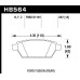 Колодки тормозные HB564F.567 HAWK HPS задние FORD Fusion 06-> / Mazda 6 08->