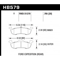 Колодки тормозные HB579Y.785 HAWK LTS