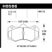 Колодки тормозные HB586N.660 HAWK HP Plus AP Racing CP7040, CP9040; 17mm