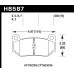 Колодки тормозные HB587Q.630 HAWK DTC-80; AP Racing 16mm