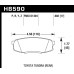 Колодки тормозные HB590N.682 HAWK HP Plus задн. Pajero 4 / Lexus LX570, LX450D / Toyota LC200