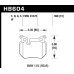 Колодки тормозные HB604B.598