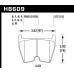 Колодки тормозные HB609Q.572 HAWK DTC-80; Brembo 15mm