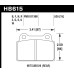 Колодки тормозные HB615B.535 HAWK Street 5.0 задние MITSUBISHI Lancer EVO10