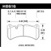 Колодки тормозные HB616B.607 HAWK STREET 5.0 передние MERCEDES CLK (C209) 5.5 55 AMG; HPB тип 7
