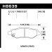 Колодки тормозные HB639Y.645 HAWK LTS; 17mm
