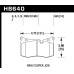 Колодки тормозные HB640S.550 HAWK HT-10; Mini Cooper JCW 14mm