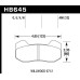 Колодки тормозные HB645V.490 HAWK DTC-50; Wilwood 6712 13mm