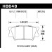 Колодки тормозные HB648S.607