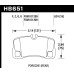 Колодки тормозные HB651F.624 HAWK HPS задние Porsche 911 (997) GT2, GT3, Turbo
