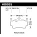 Колодки тормозные HB665G.577 HAWK DTC-60 Porsche 911 14 mm