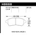 Колодки тормозные HB668W.567 HAWK DTC-30 2012 Mazda 2, Ford Fiesta front 15 mm