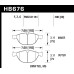 Колодки тормозные HB676B.780