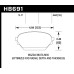 Колодки тормозные HB691V.644 HAWK DTC-50; Mazda MX-5 17mm