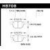 Колодки тормозные HB708B.738
