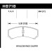 Колодки тормозные HB718Q.654 HAWK DTC-80; HB110 W/ 42MM RAD DEPTH 17mm Колодки тормозные HB718Q.654 HAWK DTC-80; HB110 W/ 42MM RAD DEPTH 17mm