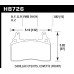 Колодки тормозные HB726G.582 HAWK DTC-60; 2010-2013 Camaro 6.2 Liter (Front) 15mm