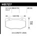 Колодки тормозные HB727U.592 HAWK DTC-70; 2014 Corvette / Corvette HD (Rear) 15mm