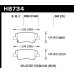 Колодки тормозные HB734W.584 HAWK DTC-30; Hyundai Veloster (Rear) 15mm