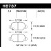 Колодки тормозные HB737Z.544 HAWK PC; 14mm