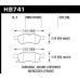Колодки тормозные HB741B.723 HAWK HPS 5.0; 19mm перед БЕЗ спорт пакета AMG, MB ML350, GL350, GL450