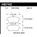 Колодки тормозные HB742Z.690 HAWK PC; зад MB A W176 45AMG; CLA C117 45AMG; SLK R172 55AMG;