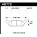 Колодки тормозные HB772Z.654 HAWK PC; 17mm