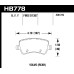 Колодки тормозные HB778F.630 HAWK HPS; 16mm задние Land Rover Evoque, Freelander MK2