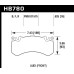 Колодки тормозные HB780F.625 HAWK HPS; перед AUDI A6, S6, A7 4G; A8 S8 4H; PR 1LU, 1LX, 1LN