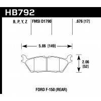 Колодки тормозные HB792Y.676 HAWK LTS