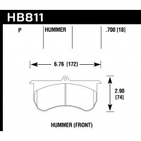 Колодки тормозные HB811P.700 HAWK Super Duty